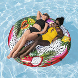 Isola galleggiante gonfiabile frutta Bestway con design colorato per divertimento estivo in piscina