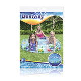 Piscina gonfiabile bambini giardino Bestway con divertenti personaggi acquatici per giochi estivi