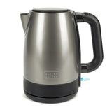 Bollitore Black & Decker 1,7 litri in acciaio inox con manico ergonomico e design elegante