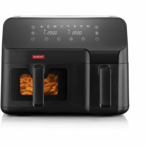 Friggitrice ad aria Bodum MELIOR 5,1L in nero con pannello di controllo digitale e finestra trasparente