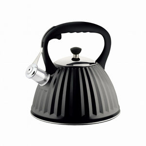 Bollitore acciaio nero 3 litri Promis con manico ergonomico e design elegante