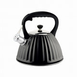 Bollitore acciaio nero 3 litri Promis con manico ergonomico e design elegante