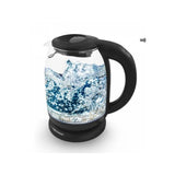 Bollitore elettrico vetro 2200W con design moderno e trasparente per una rapida ebollizione dell'acqua