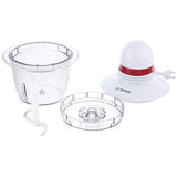 Tritatutto Bosch 400W con ciotola trasparente e accessori per un facile utilizzo in cucina