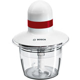 Tritatutto Bosch 400W in bianco con ciotola trasparente per tritare facilmente ingredienti in cucina