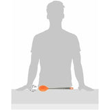 Poggiamestolo acciaio inox di BRA con manico arancio per una cucina ordinata e pratico uso quotidiano