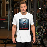 Maglietta unisex Brainrot Tung Tung Tung Sahur in bianco con grafica accattivante