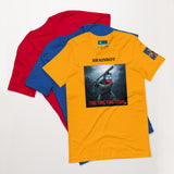 Maglietta unisex Brainrot Tung Tung Tung Sahur in giallo con stampa grafica colorata