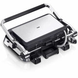 Grill elettrico Braun 2000W con superficie di cottura in acciaio inox e design compatto