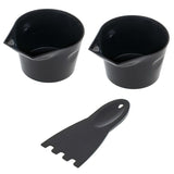 Set di ciotole in plastica nera per barbecue elettrico Camry con spatola per la grigliata