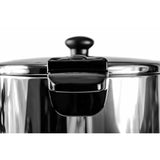 Bollitore elettrico acciaio inox 20 litri con coperchio e maniglia ergonomica per un facile utilizzo