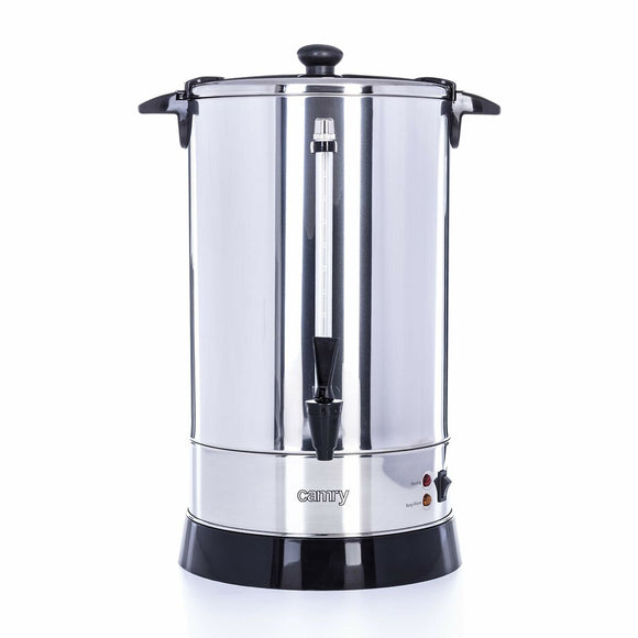 Bollitore elettrico acciaio inox 20 litri con rubinetto e design elegante per uso domestico