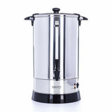 Bollitore elettrico acciaio inox 20 litri con rubinetto e design elegante per uso domestico