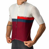 Maglia da ciclismo Castelli marrone con chiusura lampo e design moderno per ciclisti