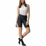 Pantaloncini ciclismo donna Castelli in nero, progettati per comfort e performance durante le uscite in bici