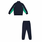 Tuta sportiva bambini con zip Champion in blu navy con dettagli verde per comfort e stile durante il gioco