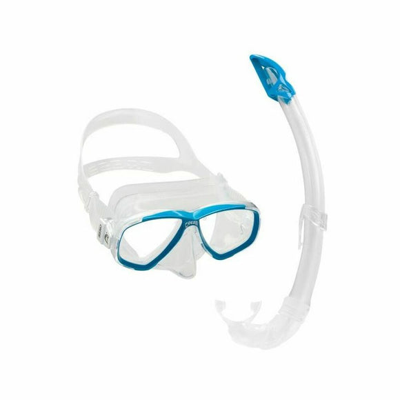 Set occhialini snorkeling Cressi-Sub Pearl con maschera trasparente e boccaglio ergonomico per immersioni