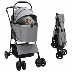 Passeggino pieghevole per animali domestici, 81 x 600D Oxford