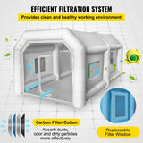 Cabina di verniciatura gonfiabile su misura gonfiabile 750W + 350W