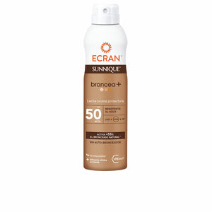 Spuma solare protettiva SPF 50 Ecran in confezione spray per una protezione efficace dai raggi solari