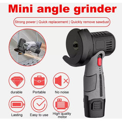 Utensile da taglio senza fili da 12 V, mini smerigliatrice angolare, flessibile elettrico con 2 batterie