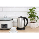 Bollitore elettrico Eldom HUMI 1,7L in acciaio inox con pentola a cottura lenta e pianta decorativa