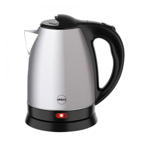 Bollitore elettrico Eldom HUMI 1,7L in acciaio inox con interruttore di accensione e illuminazione rossa