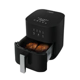 Friggitrice ad aria nero 3,5 litri con display digitale e coperchio estraibile per cottura sana e veloce