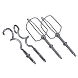 Accessori per frullatore ad immersione 400W Esperanza, compresi fruste e ganci per impastare.