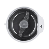 Interno del macinacaffè elettrico bianco di Esperanza con lame in acciaio inossidabile