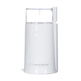 Macinacaffè elettrico bianco Esperanza con design elegante e trasparente per una macinatura precisa