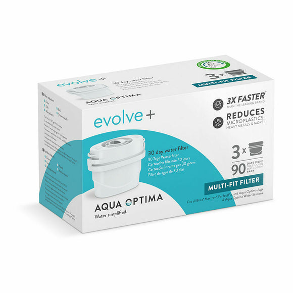 Filtro acqua per brocca Aqua Optima compatibile con filtri multiuso, efficace e durevole per acqua pulita