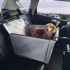 Seggiolino auto per cani, rialzato impermeabile per auto con telaio di supporto.
