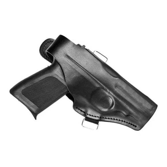 Fondina pistola Guard RMG-23 in pelle nera con design ergonomico per un uso ottimale