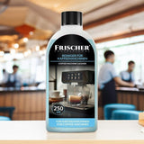 Detergente per macchina del caffè 250 ml Frischer, ideale per mantenere la tua macchina sempre pulita