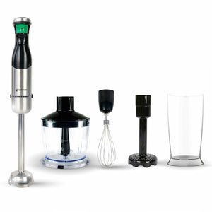 Frullatore a immersione multifunzione Grunkel con accessori per tritare, montare e frullare