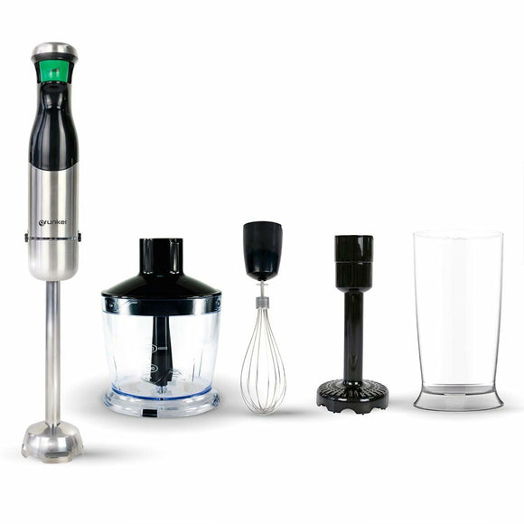 Frullatore a immersione multifunzione Grunkel con accessori per tritare, montare e frullare