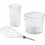 Accessori per frullatore a immersione Russell Hobbs: recipiente, bicchiere e frusta in plastica trasparente