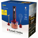 Frullatore a immersione Russell Hobbs rosso 3 in 1 con accessori per frustare e tritare