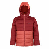 Giacca bambini Regatta in rosso e arancione, perfetta per attività all'aperto e la caccia.