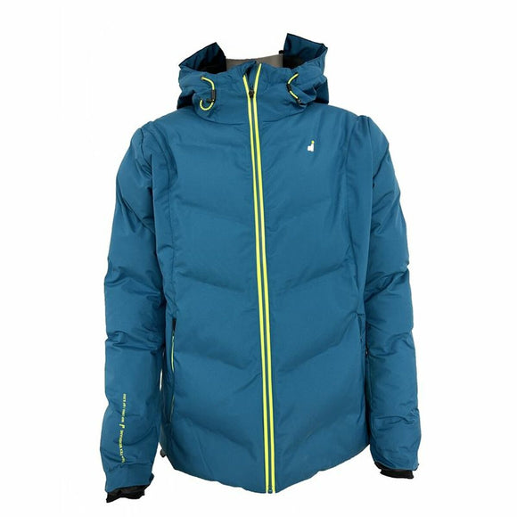 Giacca sportiva unisex Joluvi Ampezzo in blu con cappuccio e chiusura lampo per attività all'aperto