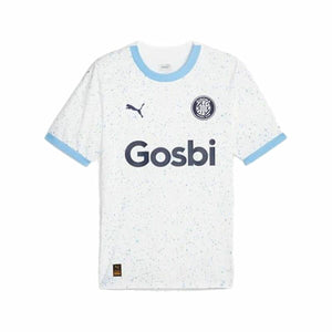 Maglia Girona FC 2023 2024 uomo bianca e azzurro con logo Puma e design moderno