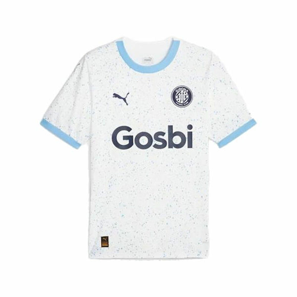 Maglia Girona FC 2023 2024 uomo bianca e azzurro con logo Puma e design moderno