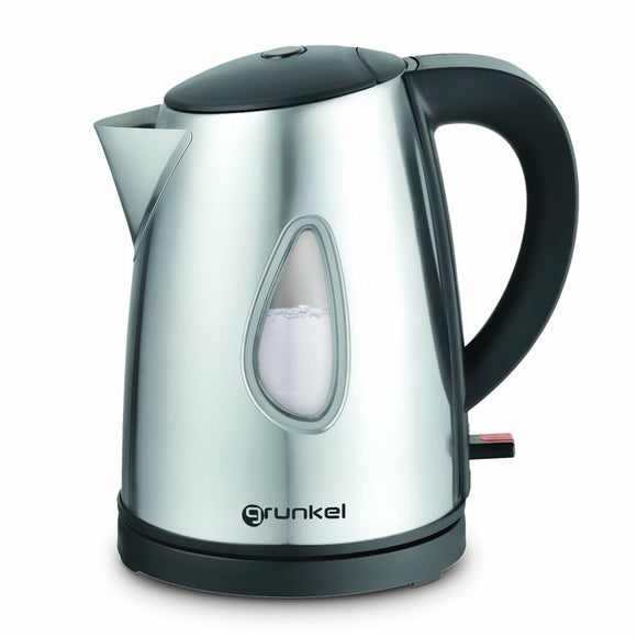 Bollitore elettrico acciaio inox Grunkel con manico ergonomico e design moderno per una cucina elegante
