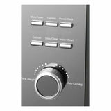 Pannello di controllo del forno microonde con grill Haeger con pulsanti per impostazioni e timer