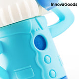 Frullatore portatile InnovaGoods in blu con manico ergonomico per frullati veloci