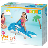 Figura gonfiabile piscina balena Intex in confezione, adatta per bambini dai 3 anni in su