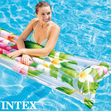 Materassino gonfiabile Intex tropicale con design floreale per il relax in piscina