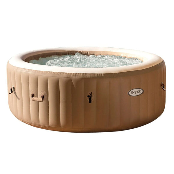 Spa gonfiabile Intex rotonda con acqua calda e getti di massaggio per relax all'aperto