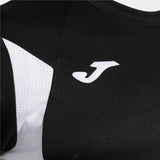 Maglia calcio uomo Joma nera con dettagli bianchi e logo Joma sul petto
